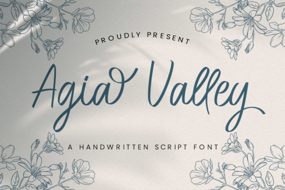 Agia Valley: A Fluid Handwritten Font for Web Design