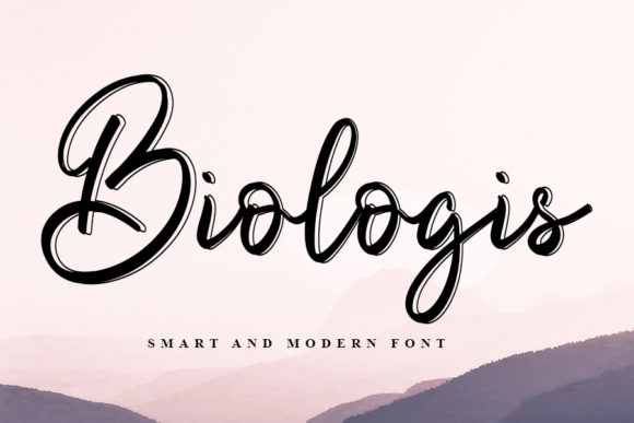 Biologis Font: A Joyful Script for Crafters