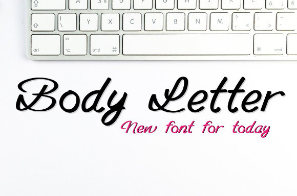 Body Letter: A Script Font for Handmade Elegance