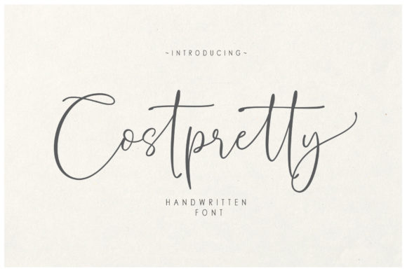 Costpretty: A Handwritten Font for Makers