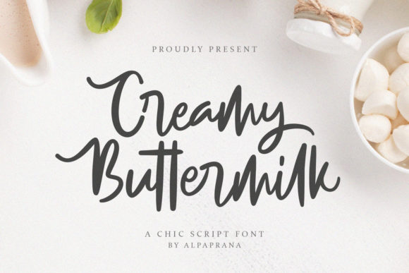 Creamy Buttermilk Font for Web Design