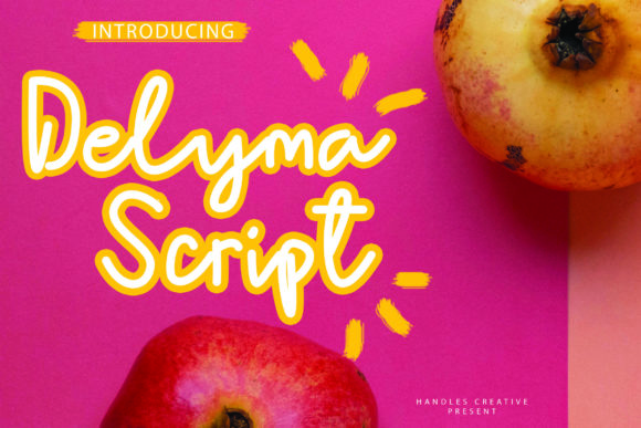 Delyma: A Graceful Script Font for Editorial Design