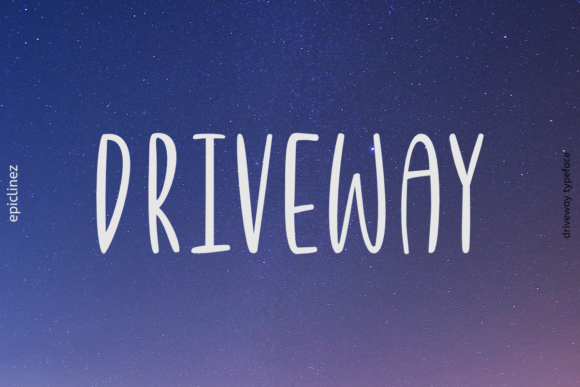 Driveway Font: A Playful Typeface for Small Brands