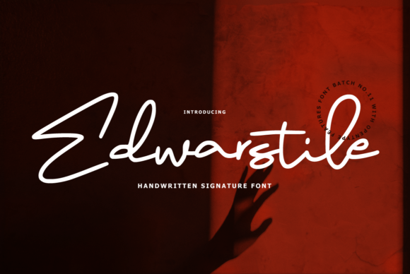 Edwarstile Signature: A Handwritten Font for Digital Branding