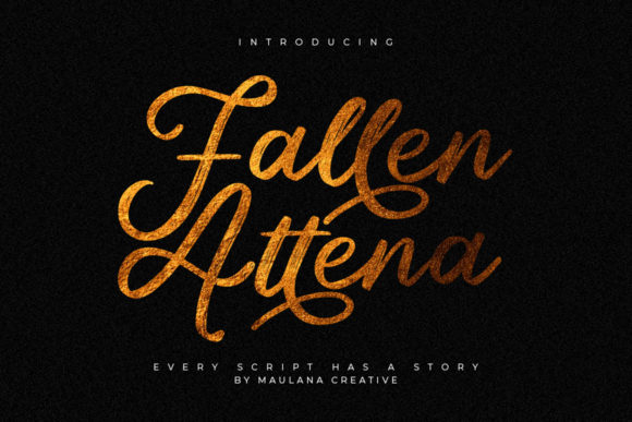 Fallen Attena: A Script Font for Modern Branding