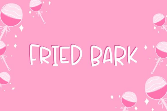 Fried Bark Font: A Playful Typeface for Crafters