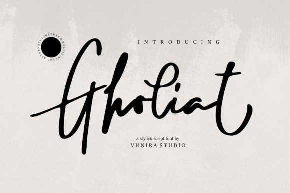 Gholiat Font: Elevating Web Design with Handwritten Style