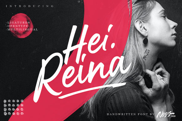 Hei Reina: A Handwritten Typeface for Branding
