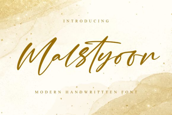 Malstyoor: The Modern Script Font for Crafters