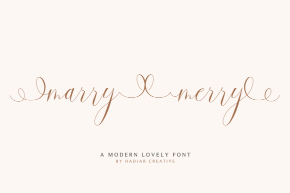 Marry Merry: A Delicate Handwritten Font for Branding