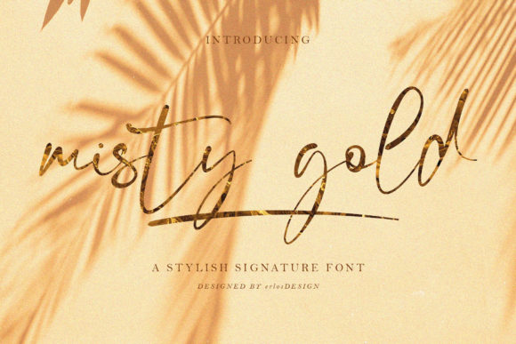 Misty Gold: A Timeless Handwritten Font for Branding