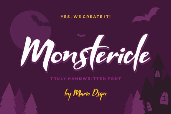 Monsteride: A Balanced Script Typeface for Modern Editorial Design