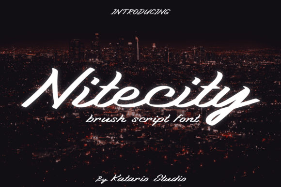 Nitecity: A Bold Handwritten Font for Campaigns