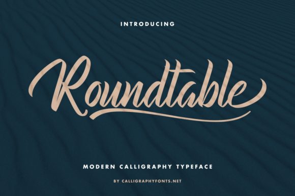 Roundtable: A Modern Handwritten Font for Editorial Design