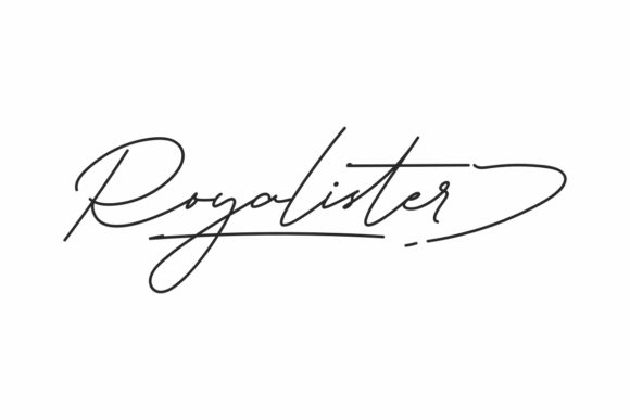 Royalister: A Handwritten Font for Elegant Branding