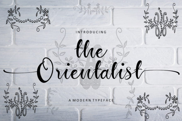 The Orientalist: A Sweet Script Font for Editorial Design